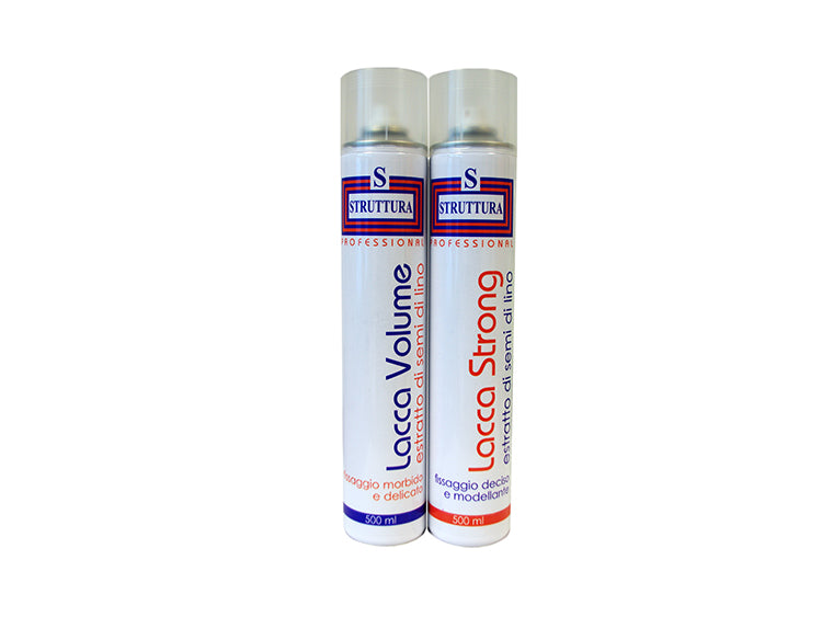 Struttura Lacca Semi di lino Spray Volume/Forte 500ml